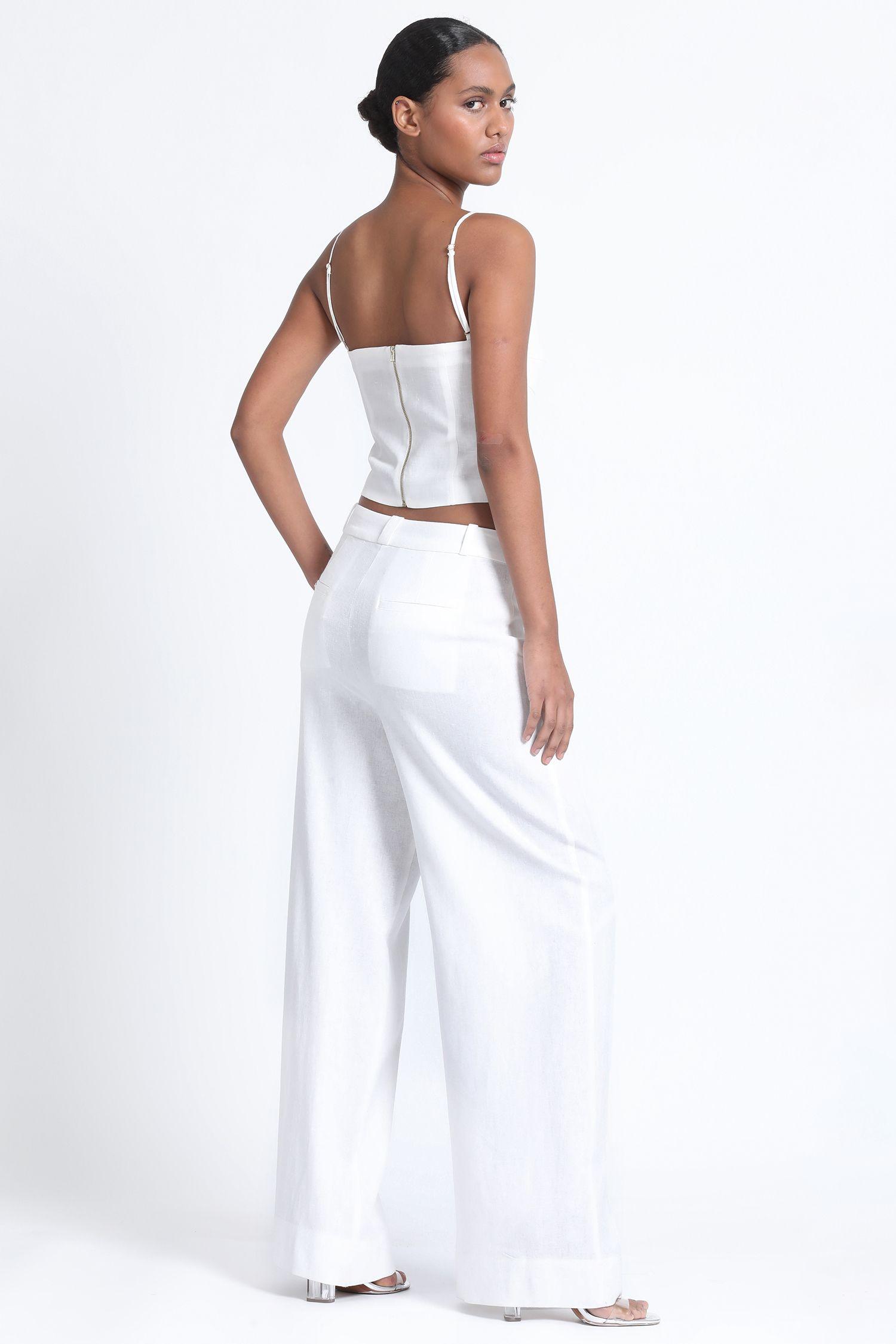 Pantalon Ancho Lino Crudo Liola-4