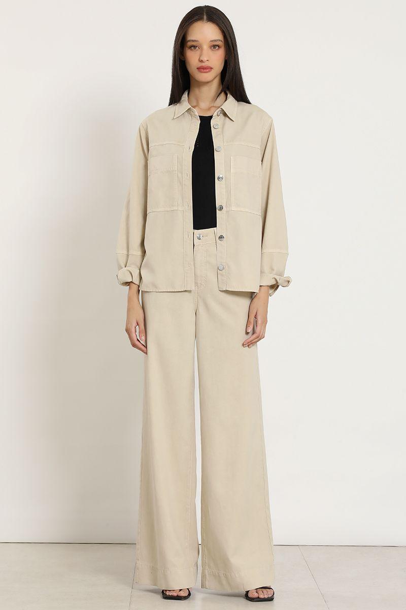 Chaqueta lyocell lino, crudo Liola-2