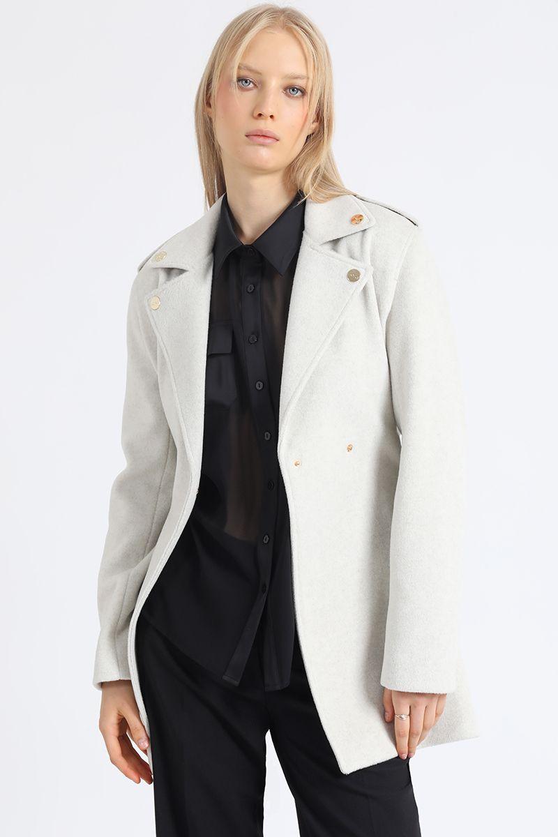 Chaqueton Motoquero, Muflon Melange, Beige Liola-4