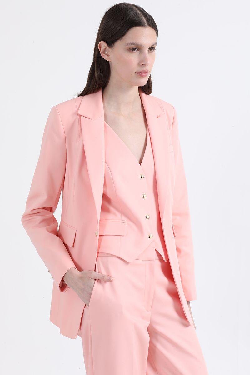 Blazer Entallado, Rosa Liola-0