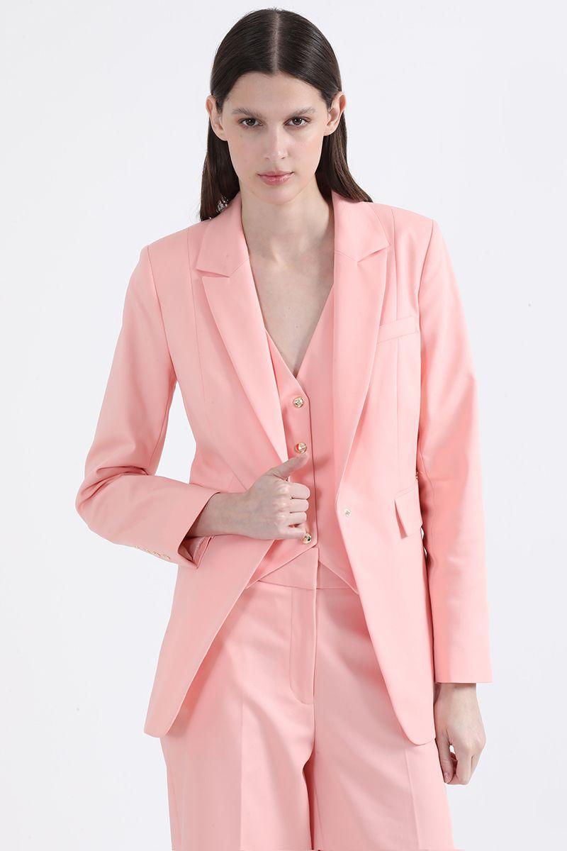 Blazer Entallado, Rosa Liola-2