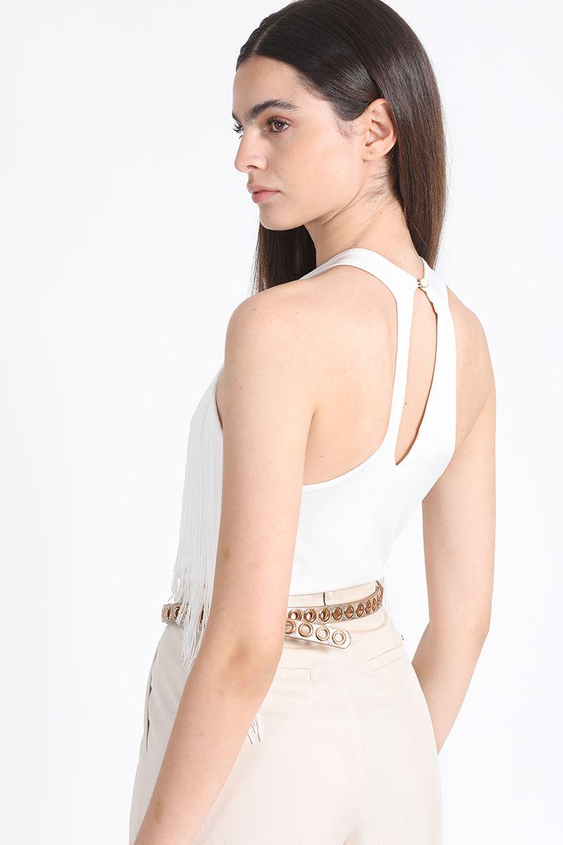 Top Halter Flecos Crudo Liola-4