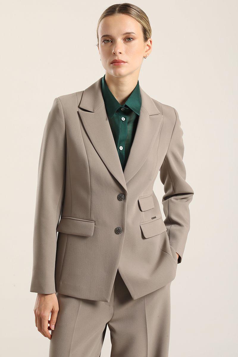 Blazer entallado, tapeta fantasia, topo Liola-0