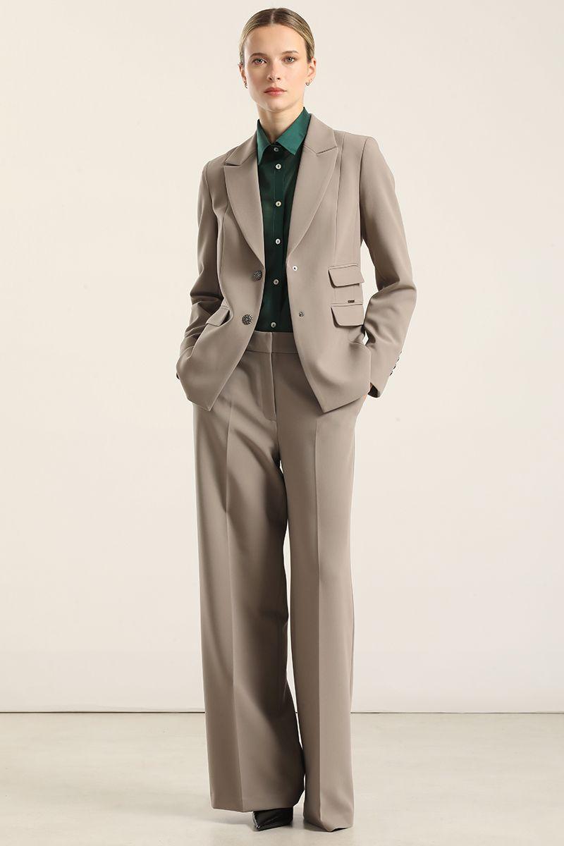 Blazer entallado, tapeta fantasia, topo Liola-1