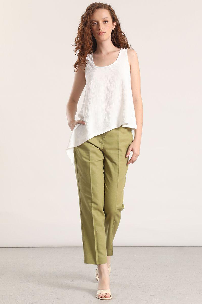 Top asimétrico Liola mujer crudo-5