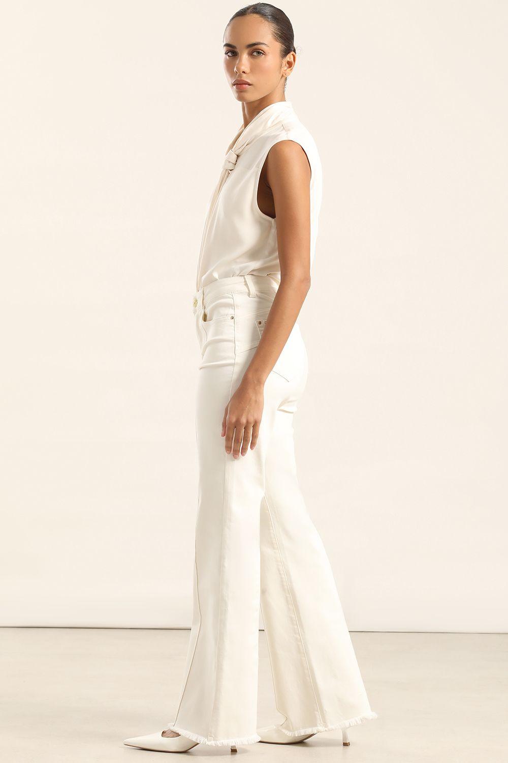 Jeans Color Bootcut, Push Up, Crudo Liola-5