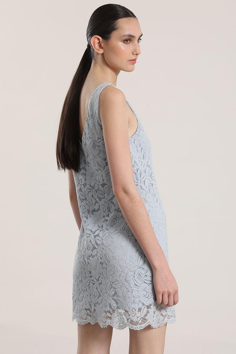 Vestido encaje Liola mujer celeste-2
