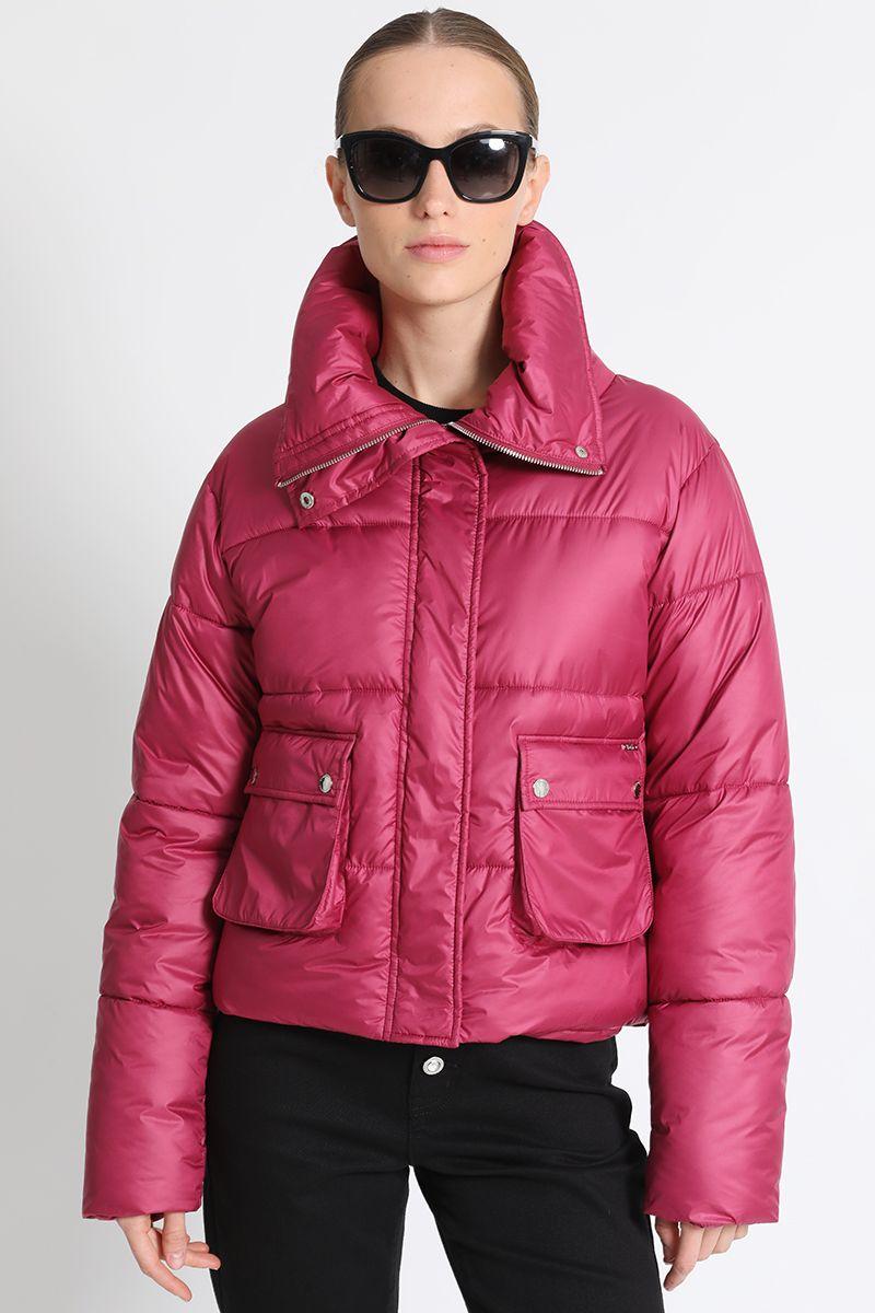 Parka Recta Corta Fucsia Liola-0