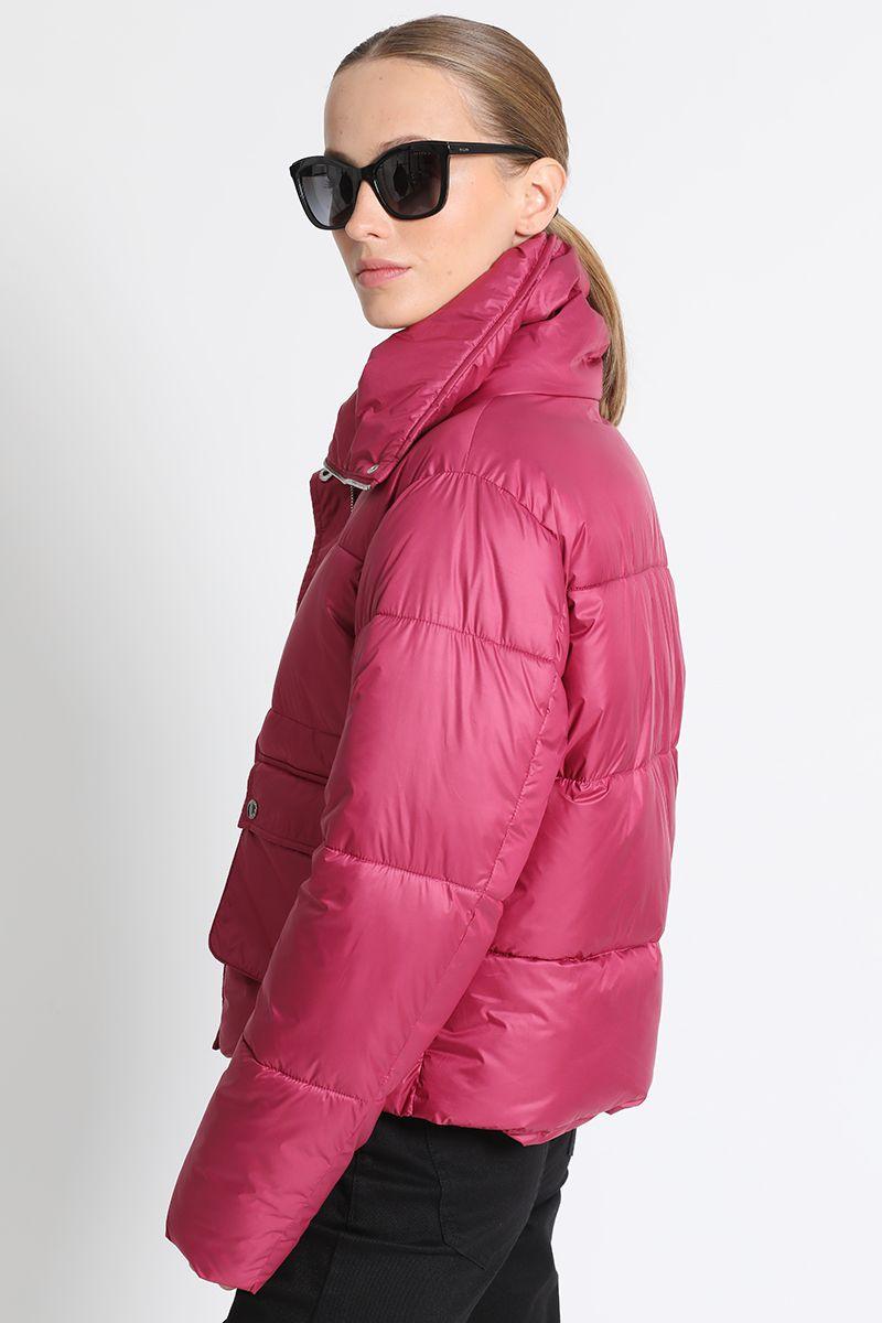 Parka Recta Corta Fucsia Liola-4