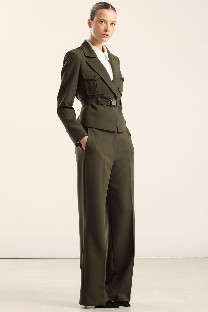 Chaqueta bolsillos cargo, militar Liola-1