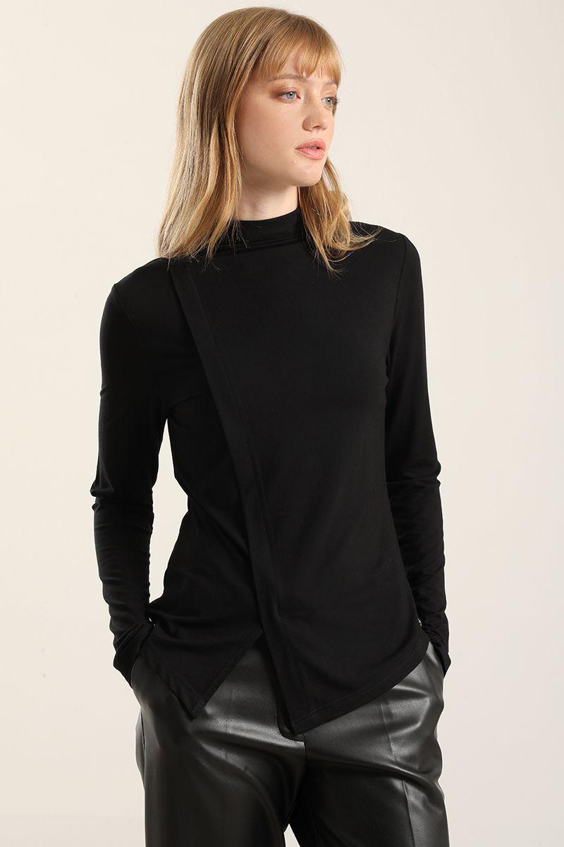 Top Abertura Pasada Asimetrica, Negro Liola-3