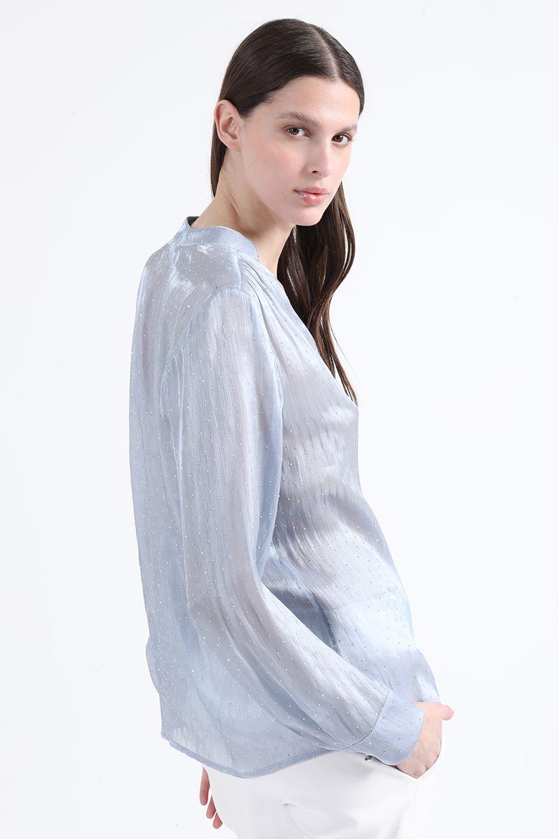 Blusa Fantasia Strass, Celeste Liola-5