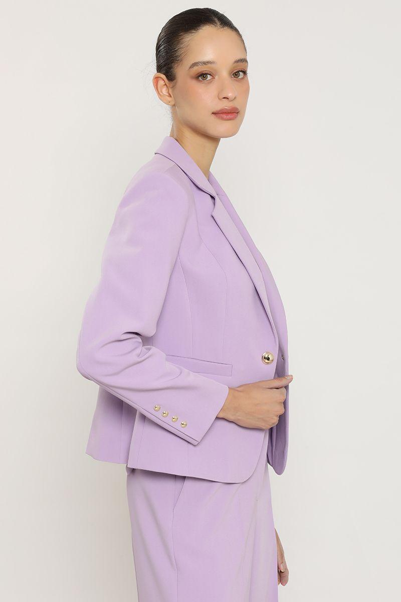 Blazer basico entallado, lila Liola-2