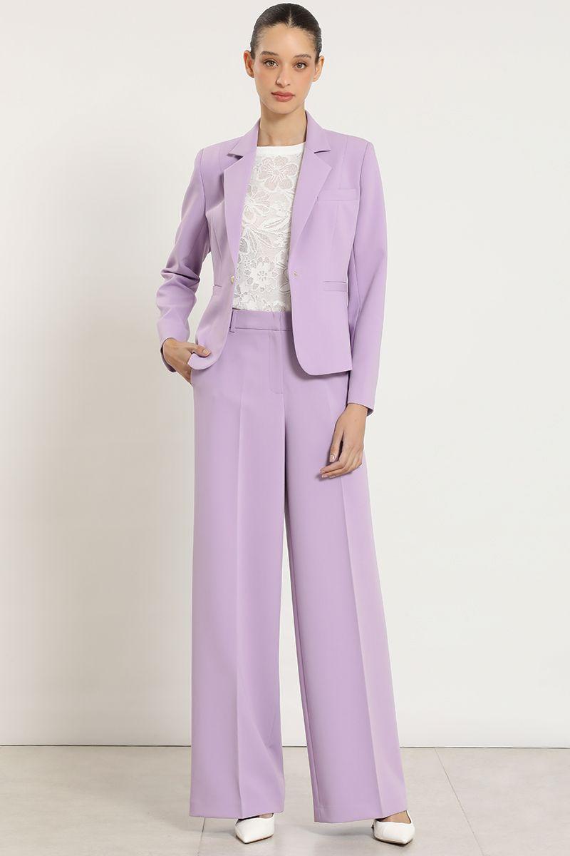 Blazer basico entallado, lila Liola-3