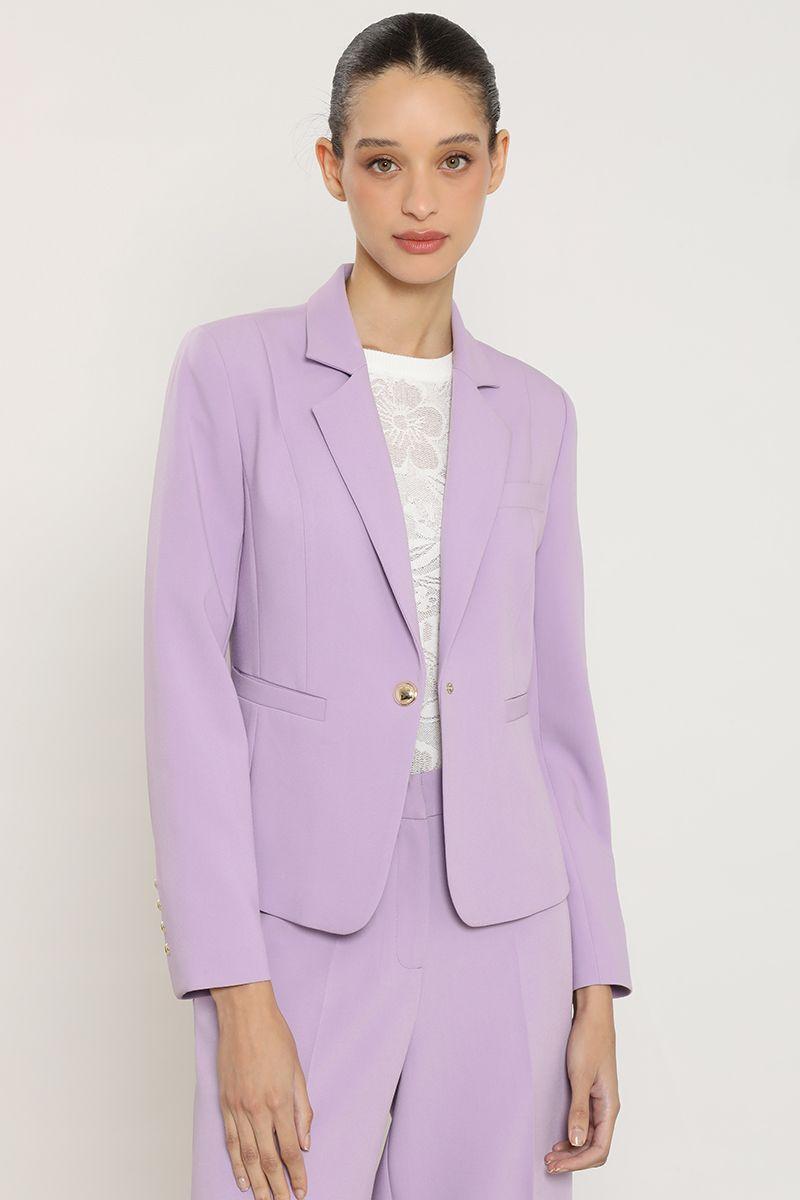 Blazer basico entallado, lila Liola-4