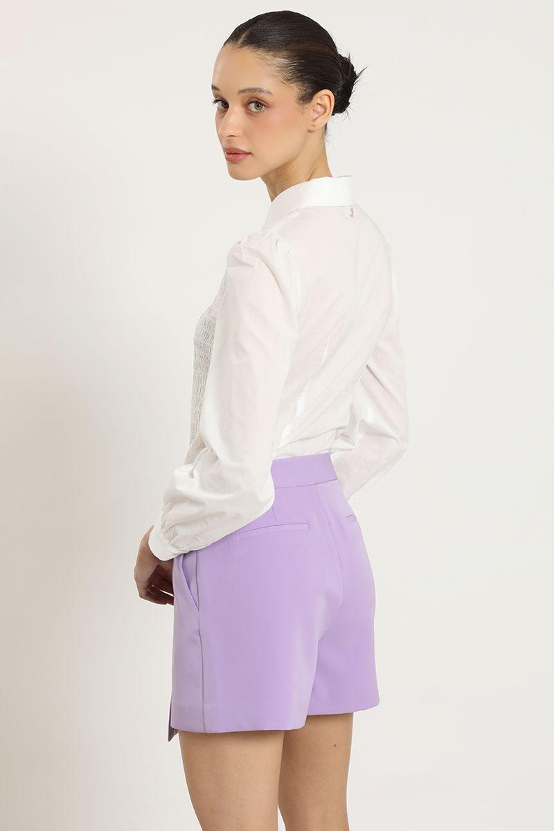 Falda short asimetrica, lila Liola-3