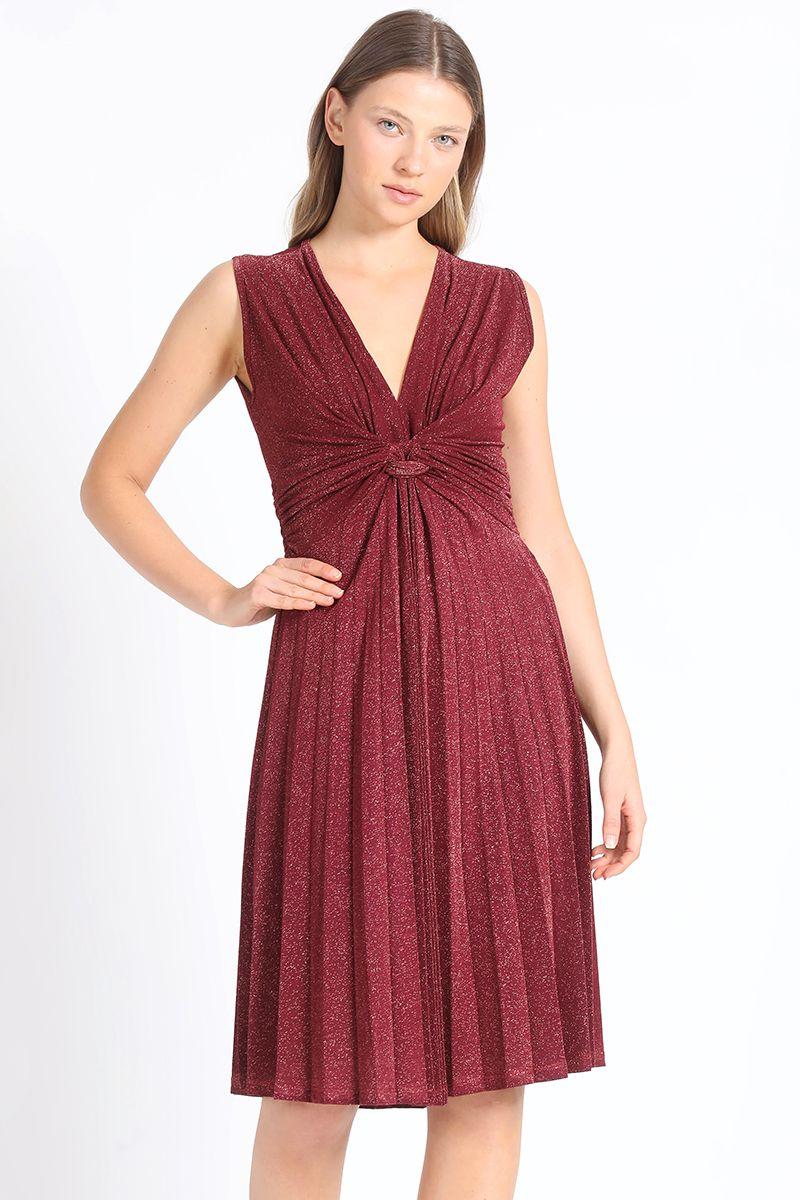 Vestido Midi Vino Liola-0