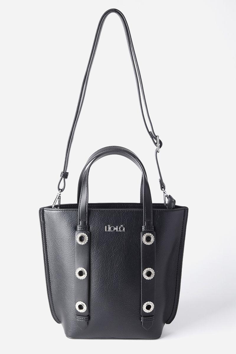 Cartera mediana ojetillos Liola negro-3