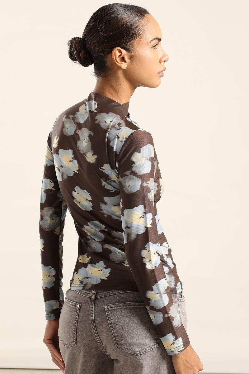 Top Malla Estampado Floral, Cafe Liola-6