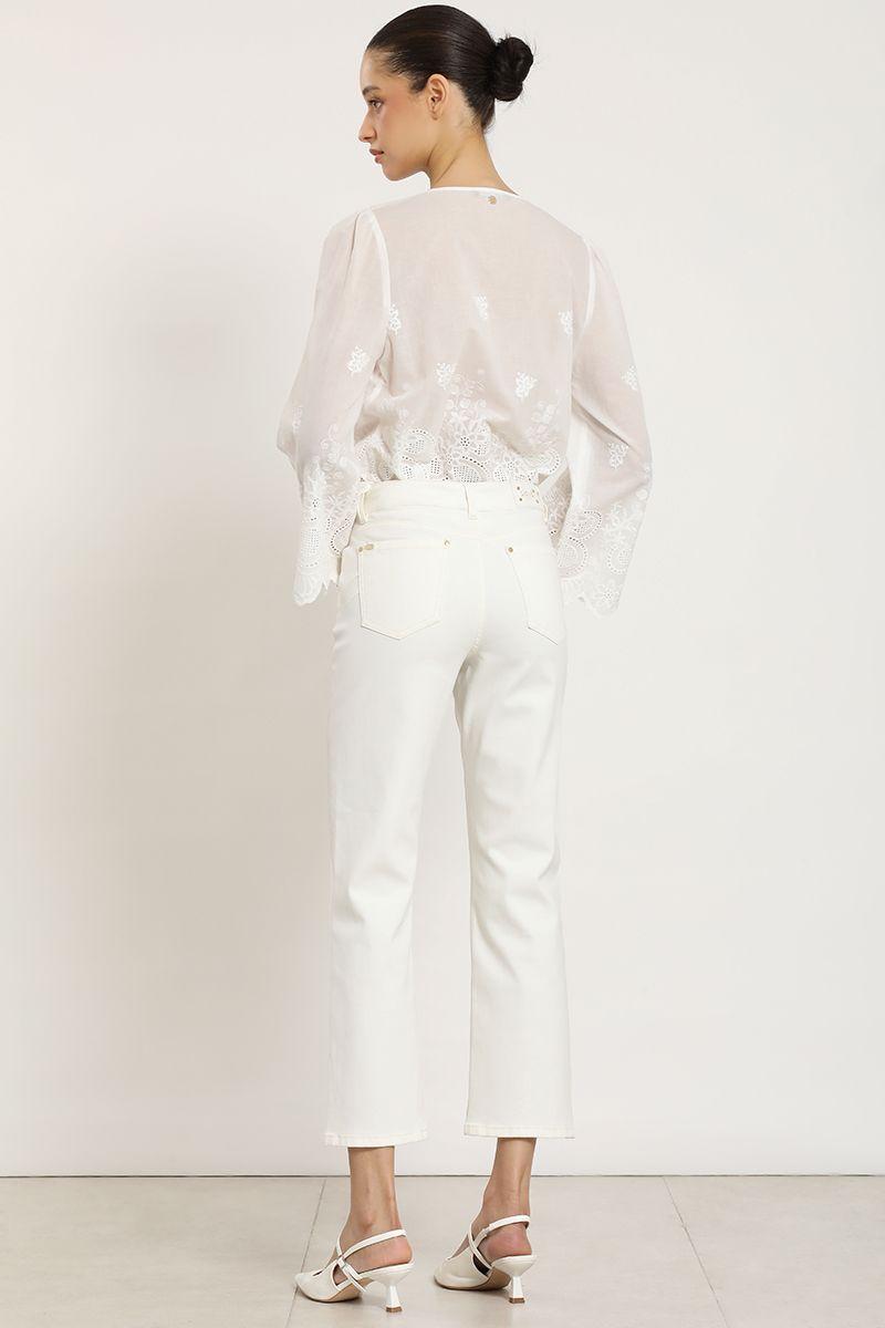 Jeans color slim, crudo Liola-4