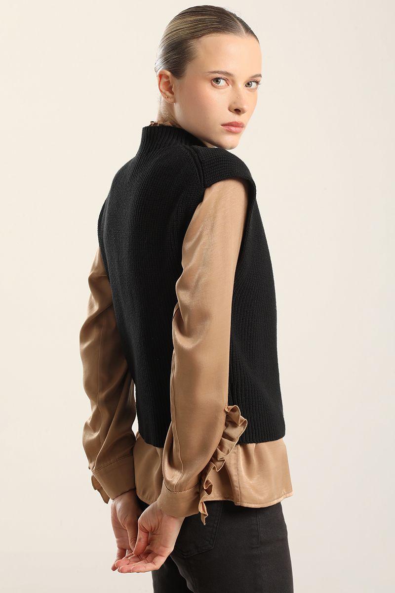 Cardigan punto, negro Liola-2