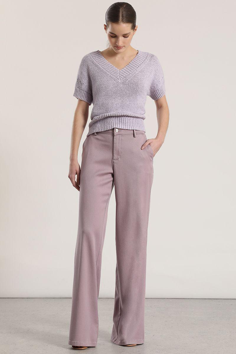 Pantalón palazzo liola mujer lila-0