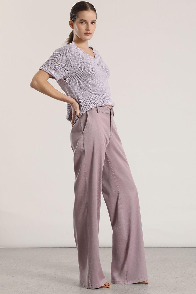 Pantalón palazzo liola mujer lila-4