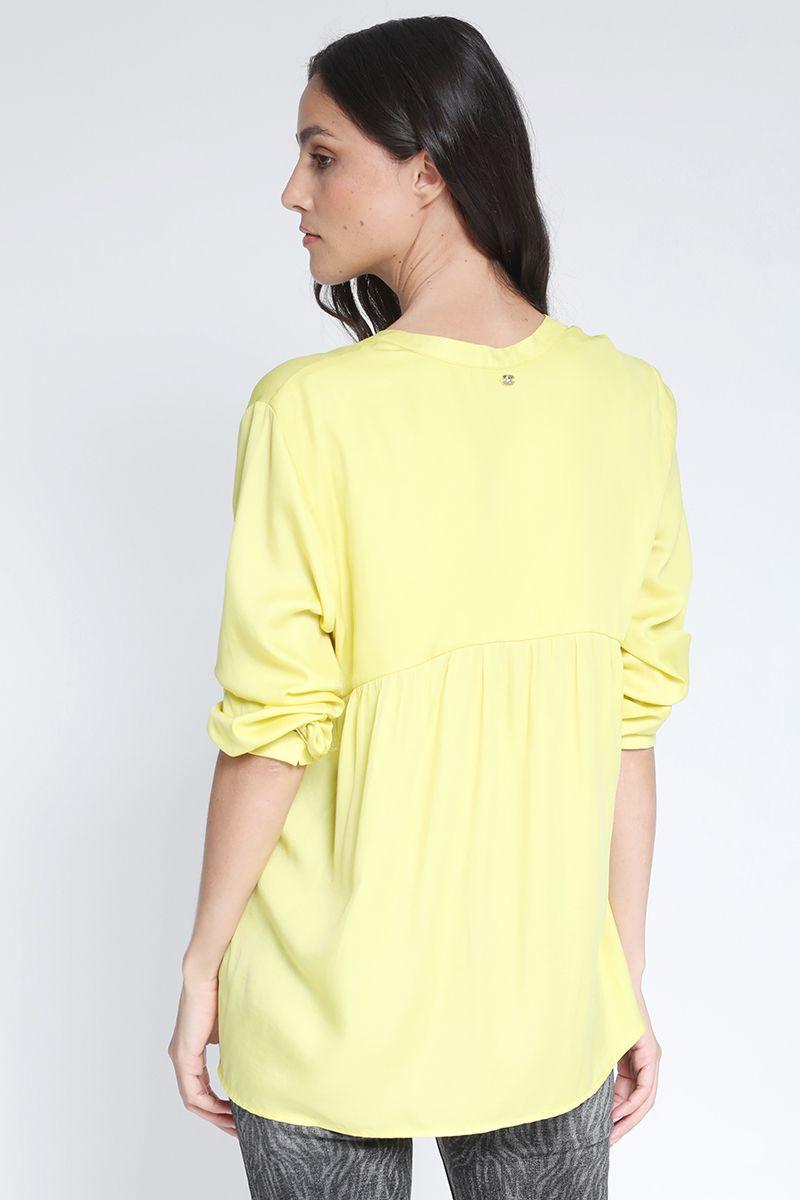 Camisa Satin Pistacho Liola-4