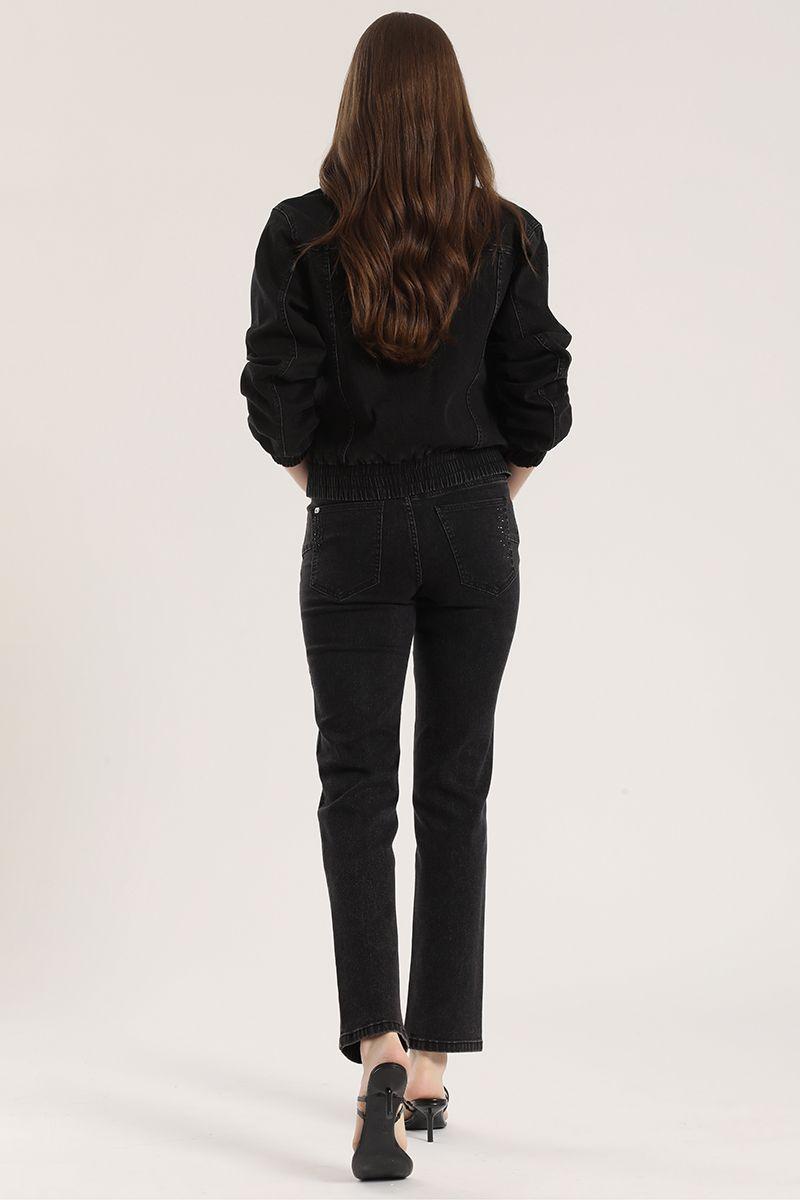 Jeans slim strass Liola mujer negro-4