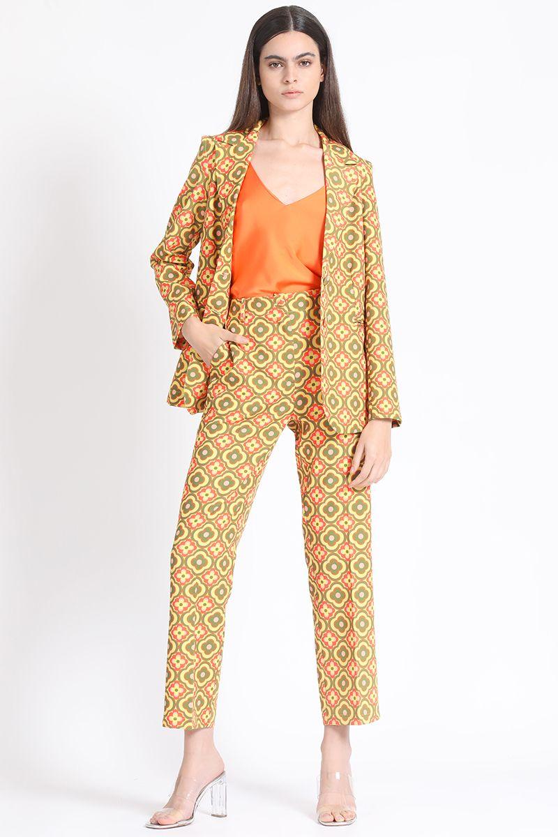 Blazer Estampado Verde Liola-1