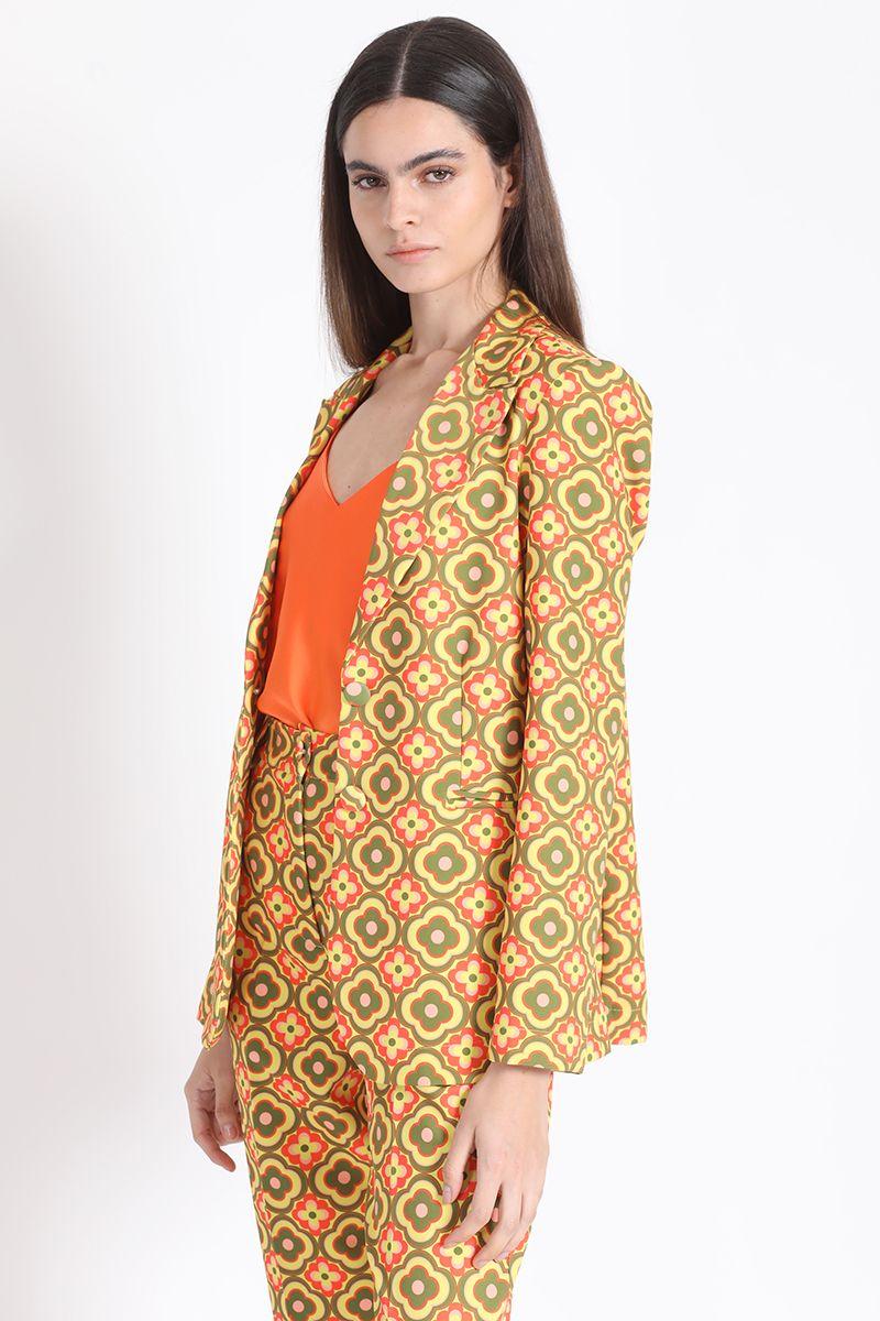 Blazer Estampado Verde Liola-3