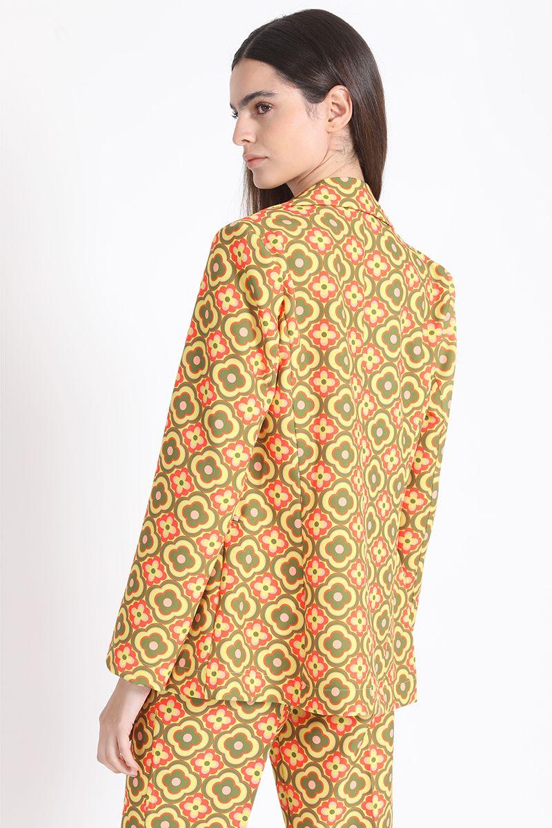 Blazer Estampado Verde Liola-4