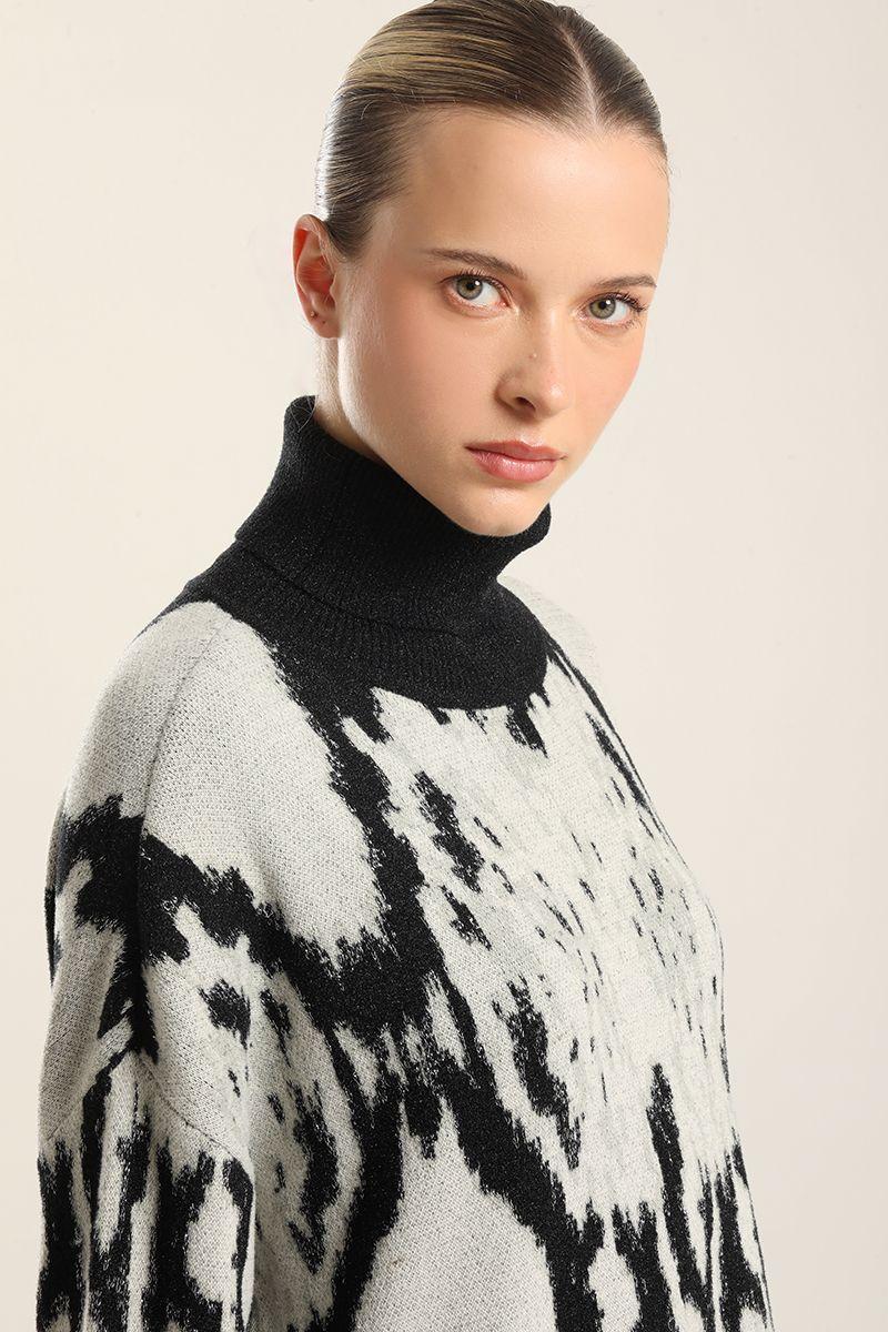 Jersey Punto Fantasia Lurex, Negro Liola-2