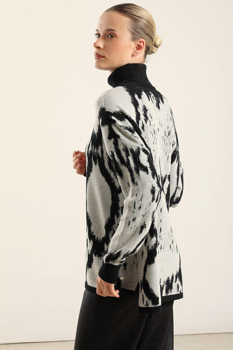 Jersey Punto Fantasia Lurex, Negro Liola-3