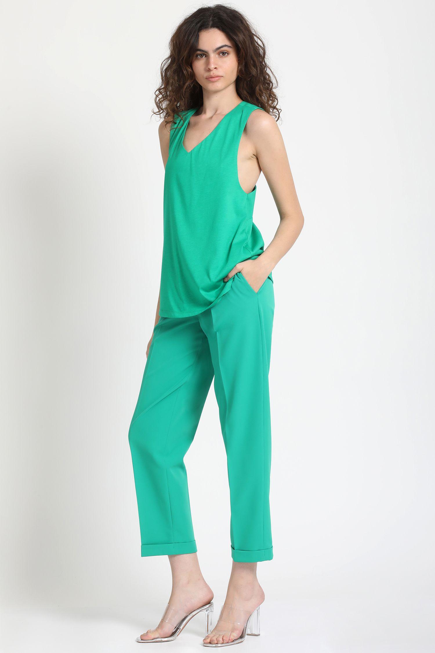 Top Tirantes Cruzados Verde Liola-1