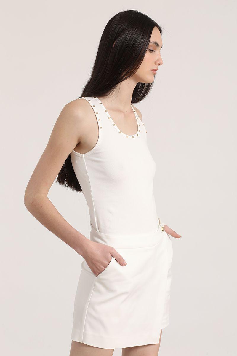 Top con tachas Liola mujer crudo-2