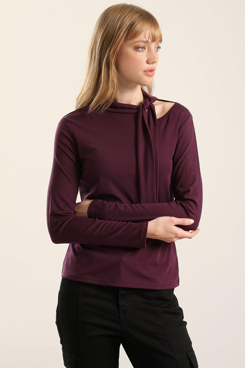 Top Cuello Fantasia Lazada, Ciruela Liola-1