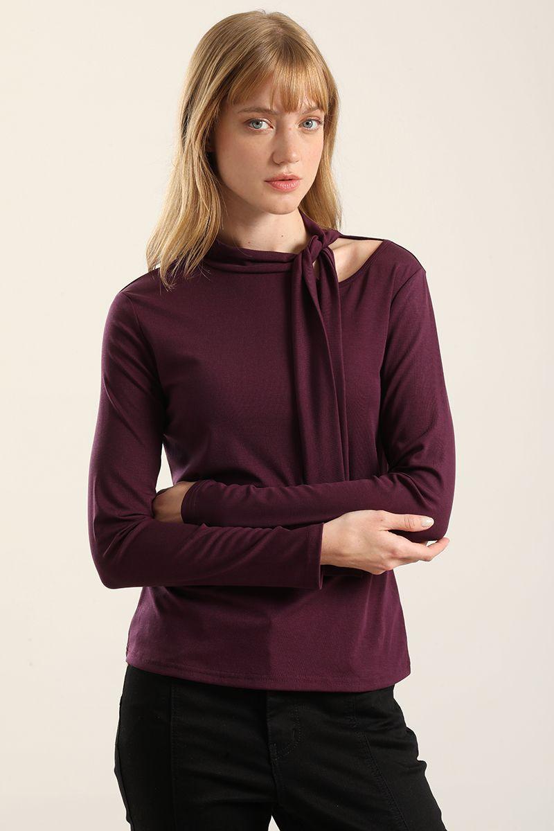 Top Cuello Fantasia Lazada, Ciruela Liola-5