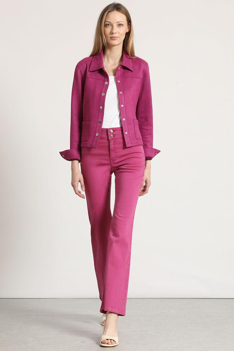 Jeans flare liola mujer violeta-1