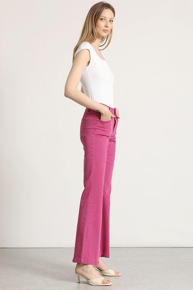 Jeans flare liola mujer violeta-2