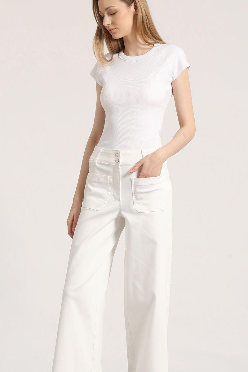 Jeans palazzo Liola mujer crudo-2