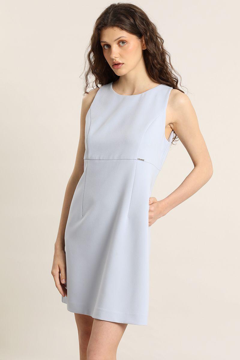 Vestido corto, jumper, celeste Liola-2
