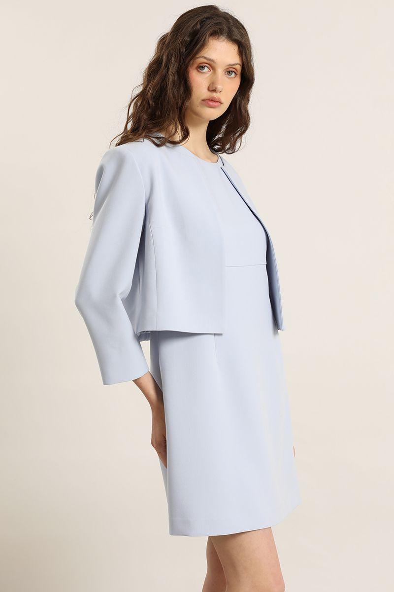 Vestido corto, jumper, celeste Liola-3