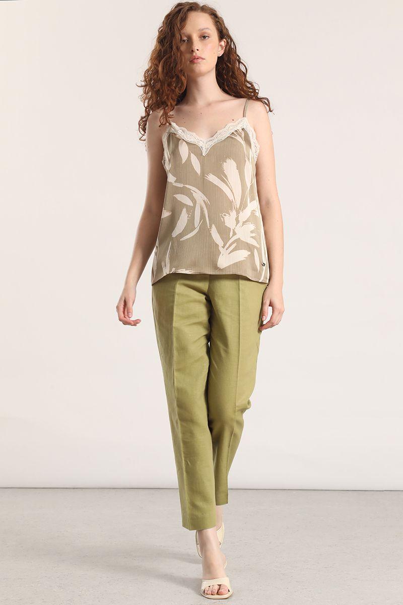 Top lencero estampado liola mujer verde-1