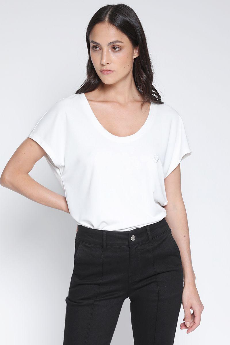 Polera Basica Logo Crudo Liola-4