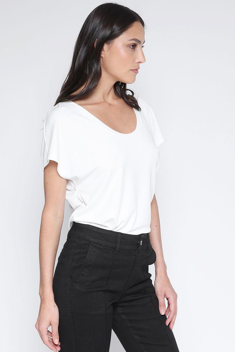 Polera Basica Logo Crudo Liola-5
