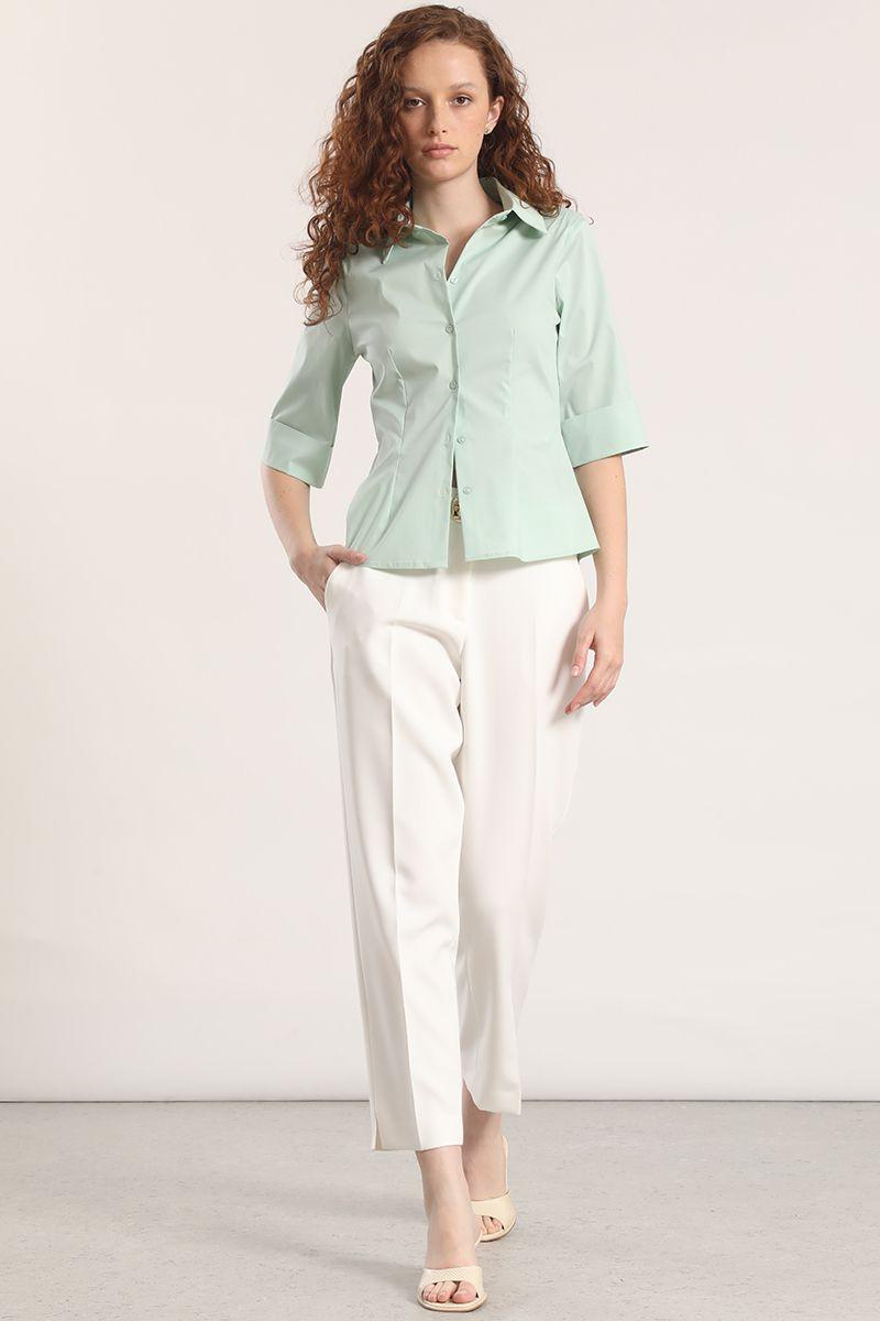 Blusa entallada Liola mujer verde-1