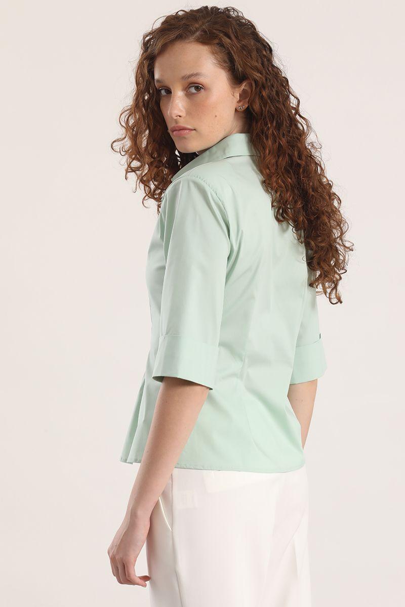 Blusa entallada Liola mujer verde-4