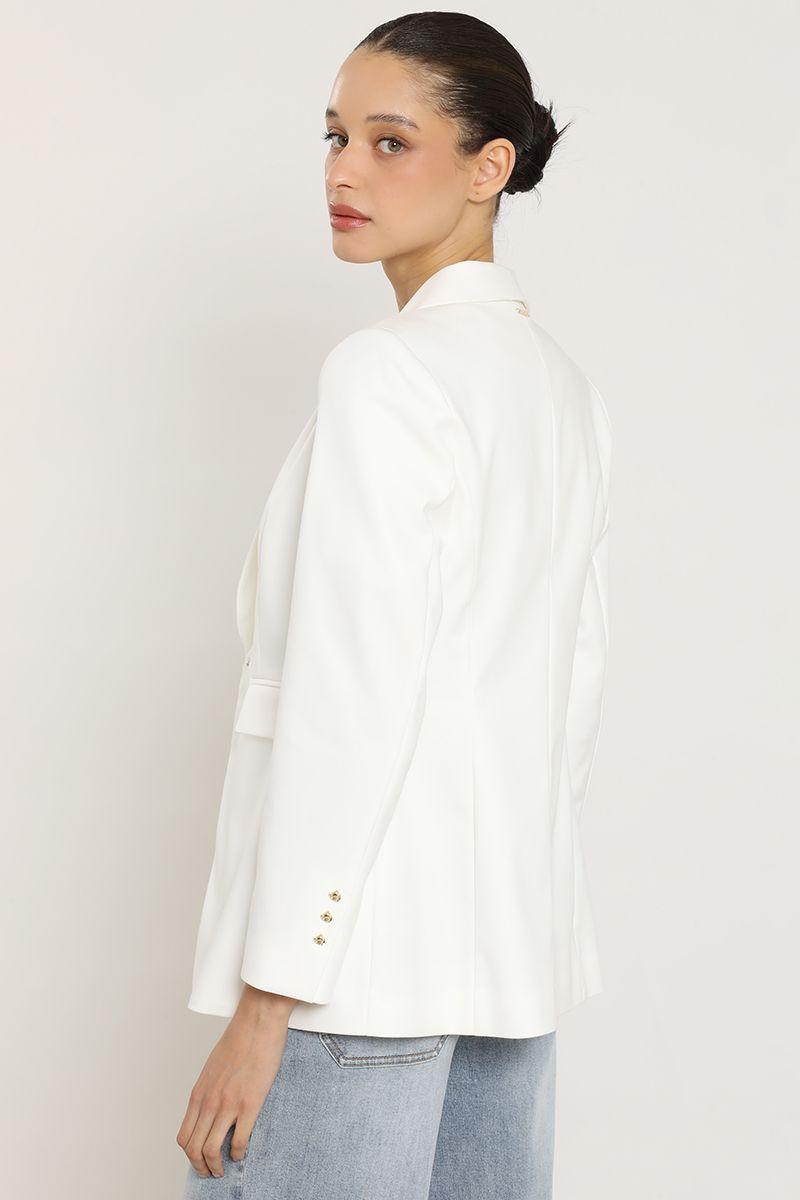 Blazer entallado cuello smoking, crudo Liola-4