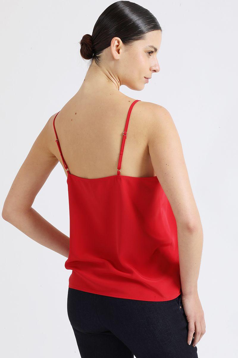 Top Lencero Aplicación, Rojo Liola-5
